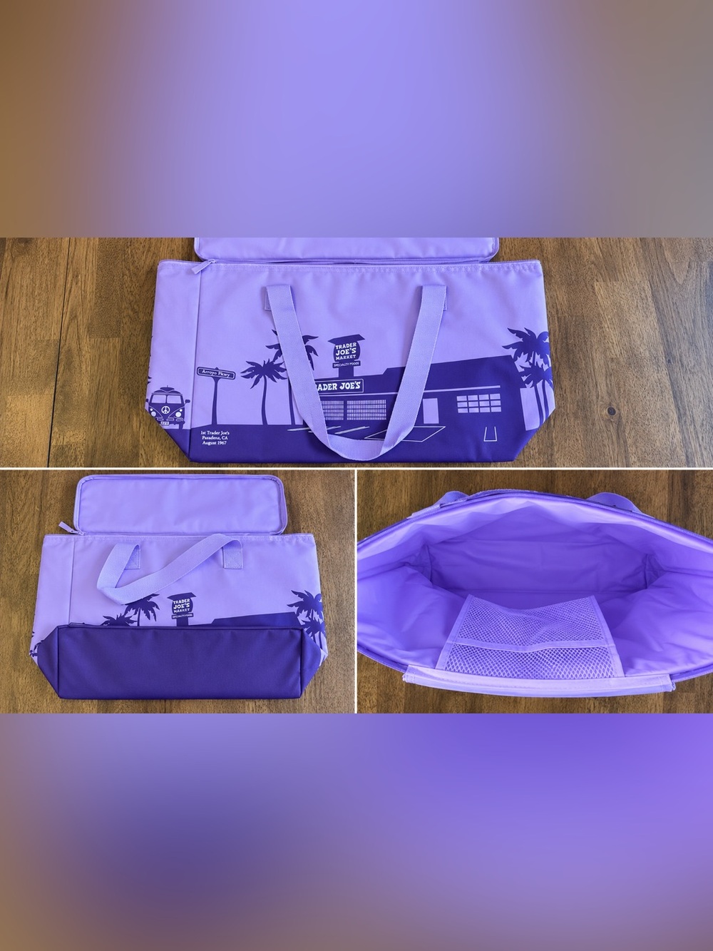 Trader Joeβs 7 Large Insulated Tote Bag Collection Rare Limited Colors Viral - Picture 8 of 9